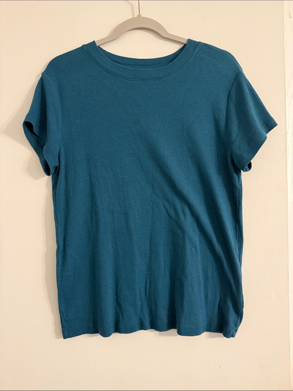 a new day Teal Short Sleeve Crewneck Top